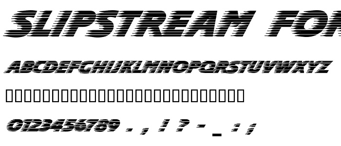 Slipstream Forward font